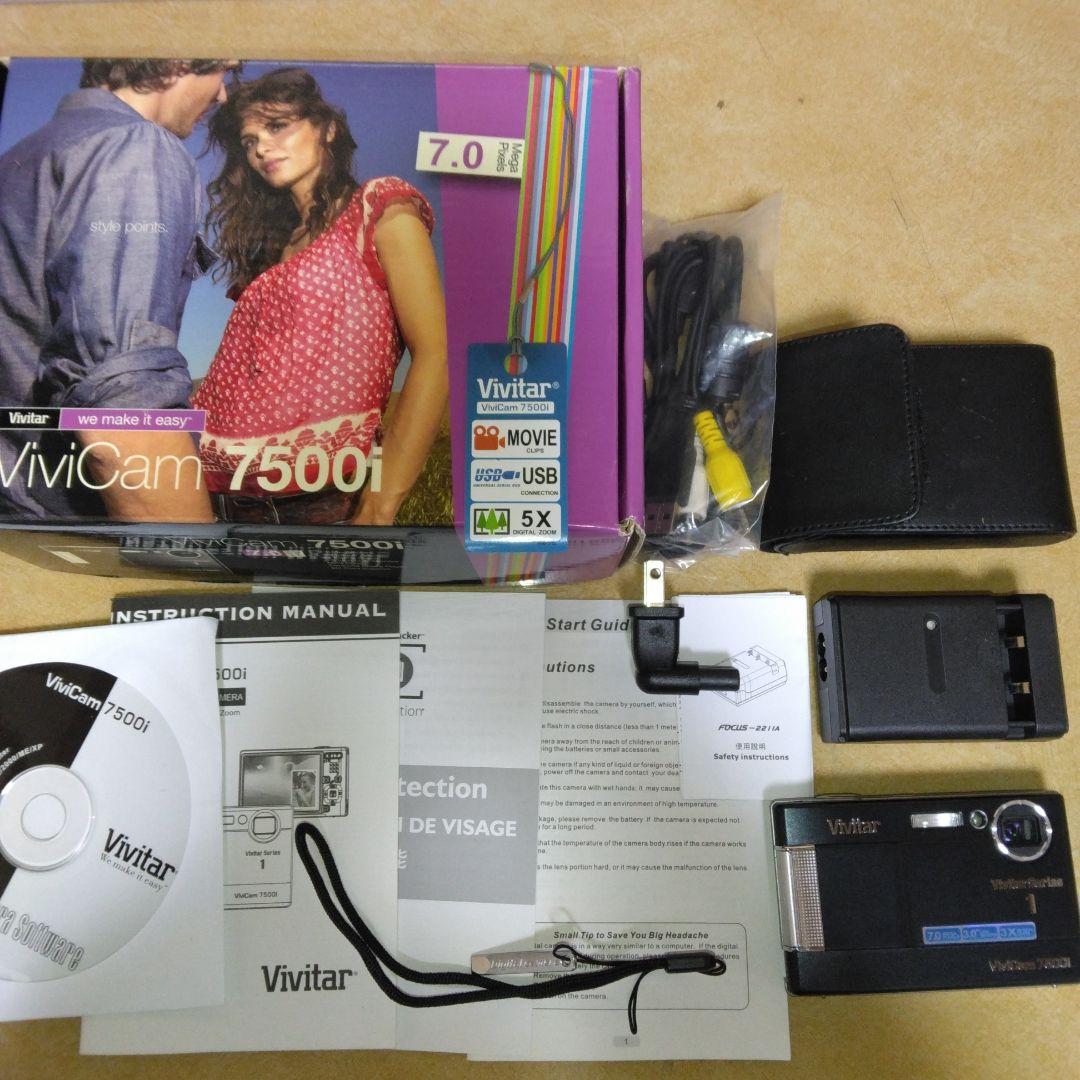処分予定【起動確認済み】Vivitar ViviCam 7500i 7 デジカメ