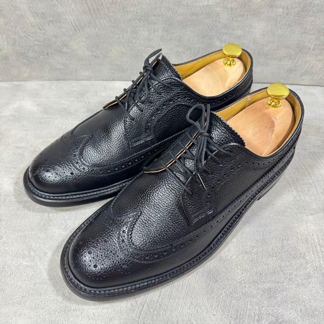 リーガル REGAL 2585 ウィングチップ シボ革 黒 25.5㎝