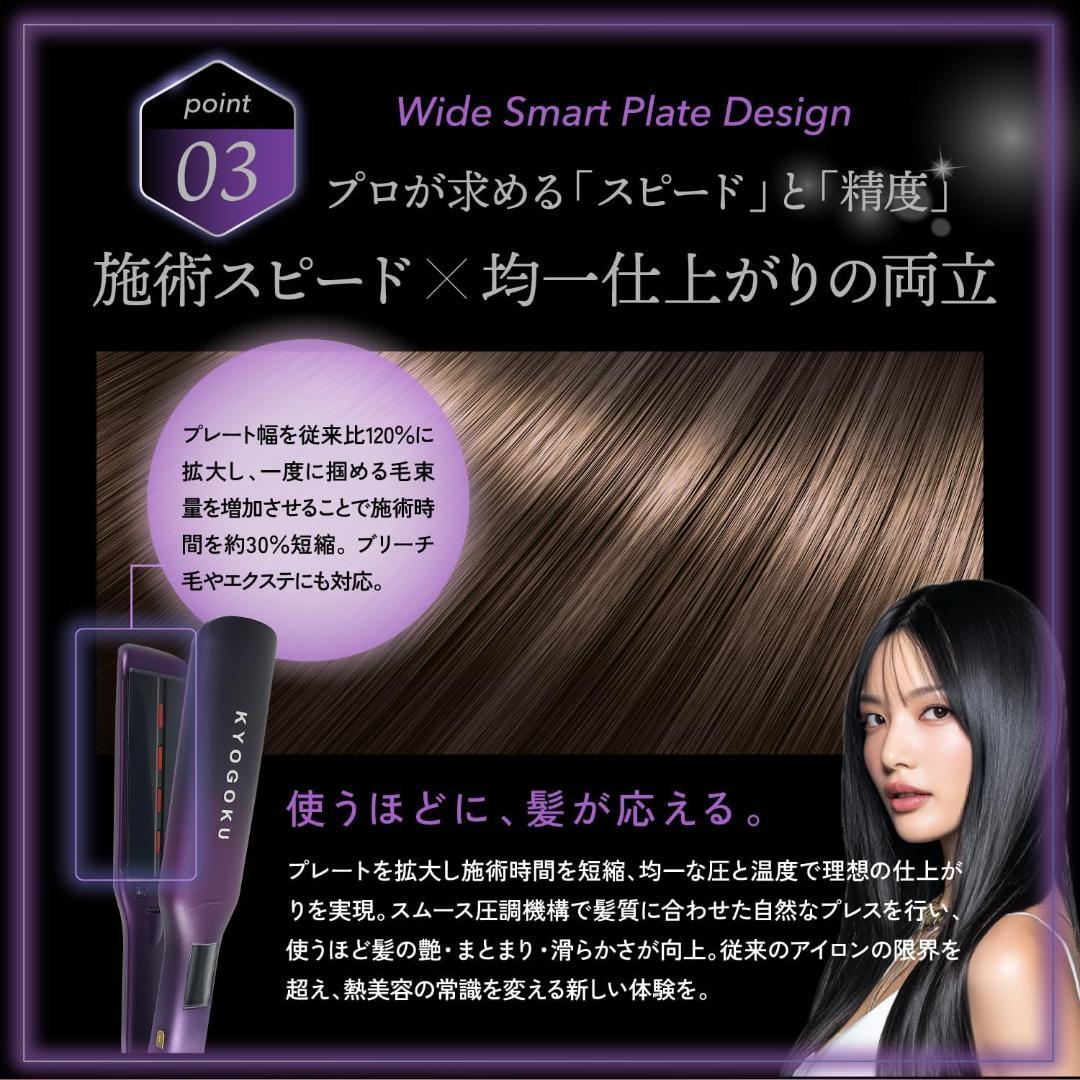 新品未開封　KYOGOKU ナノシルクケラチン ストレートアイロンプロ