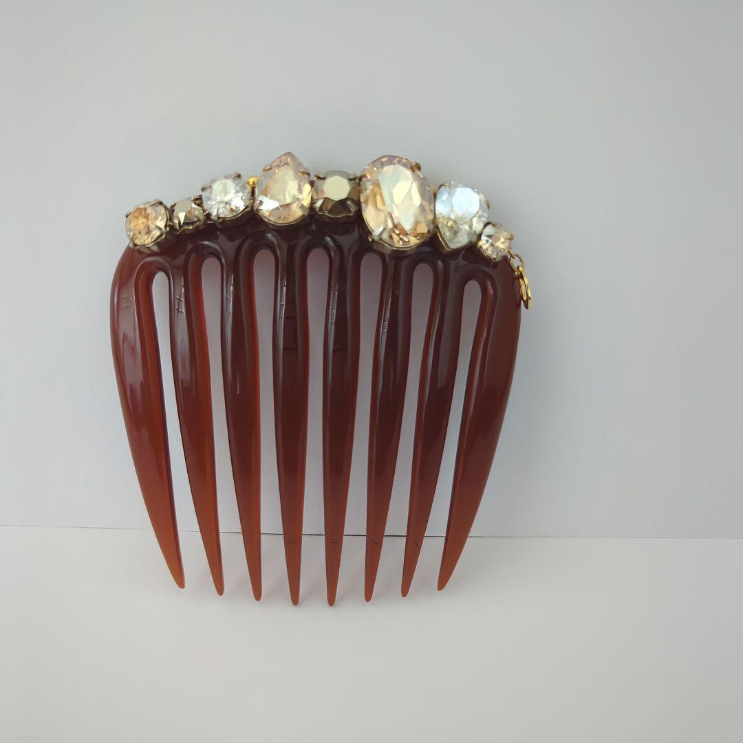 コンプレックスビズ　フレンチコーム　スワロフスキー