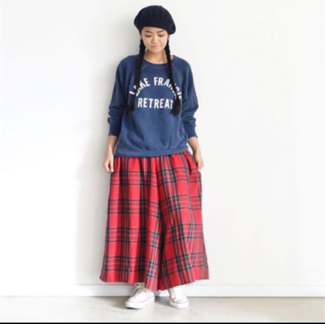 専用 イチ クリスマス限定 タータンチェック パンツ 赤