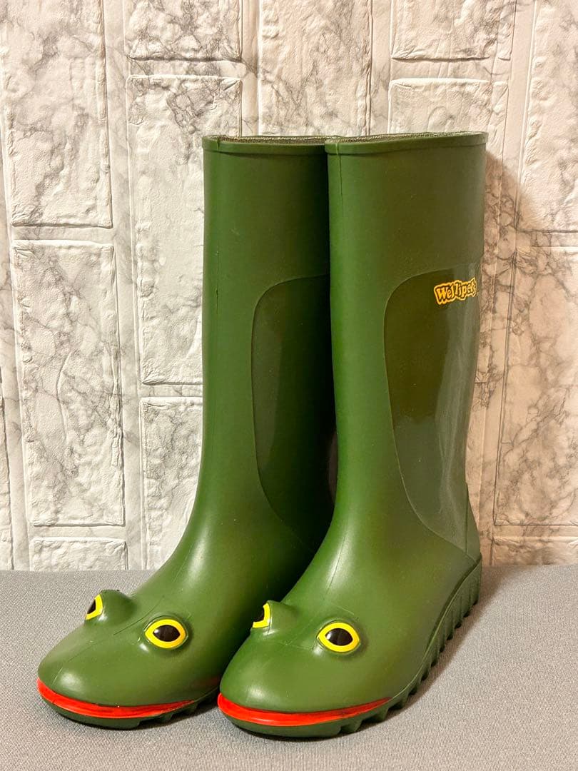 【希少・極美品】Wellipets ウェリペッツ　 カエルレインブーツ　長靴