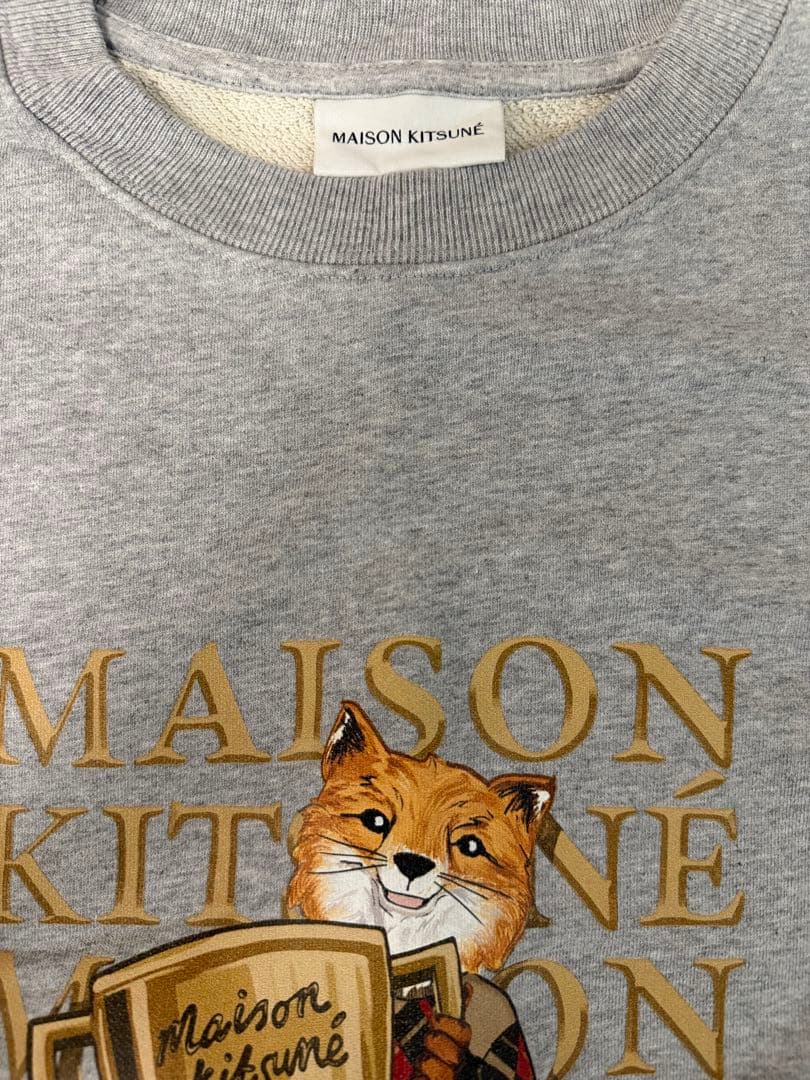 MAISON KITSUNÉ グレー スウェット　Mサイズ