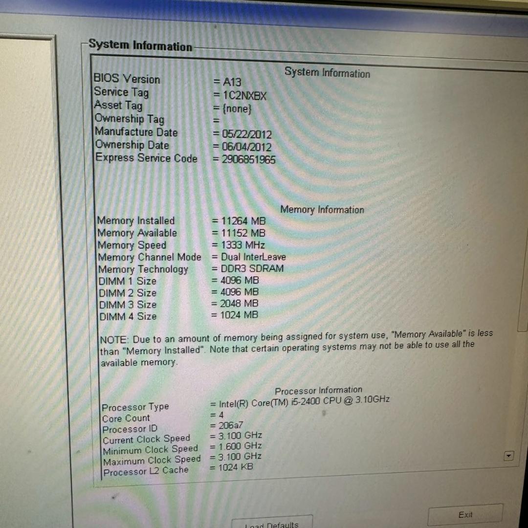 デル OPTIPLEX 790 パソコン Win10 Core i5 N0909