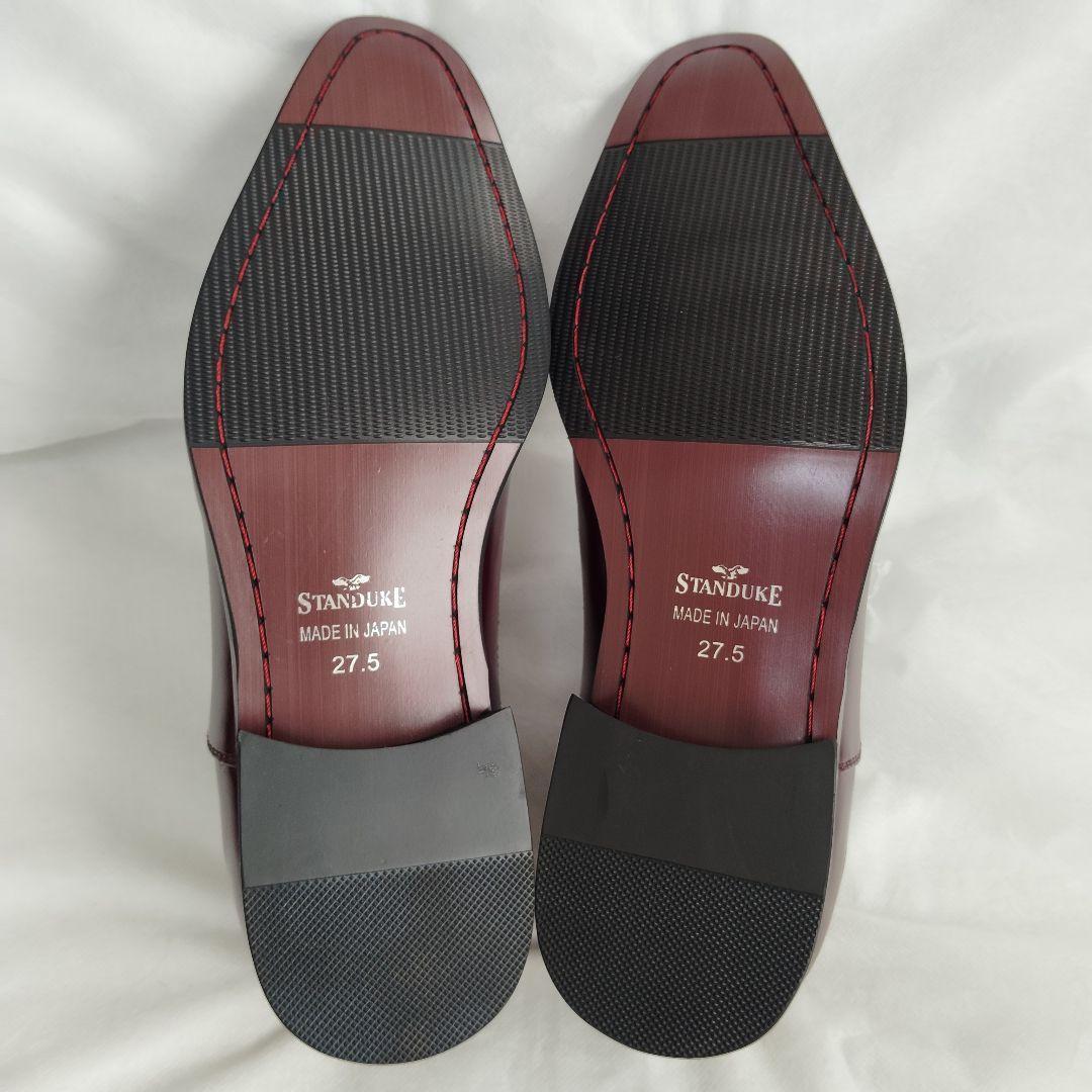新品✨️STANDUKE 革靴 レースアップ ビジネスシューズ ワイン 27.5