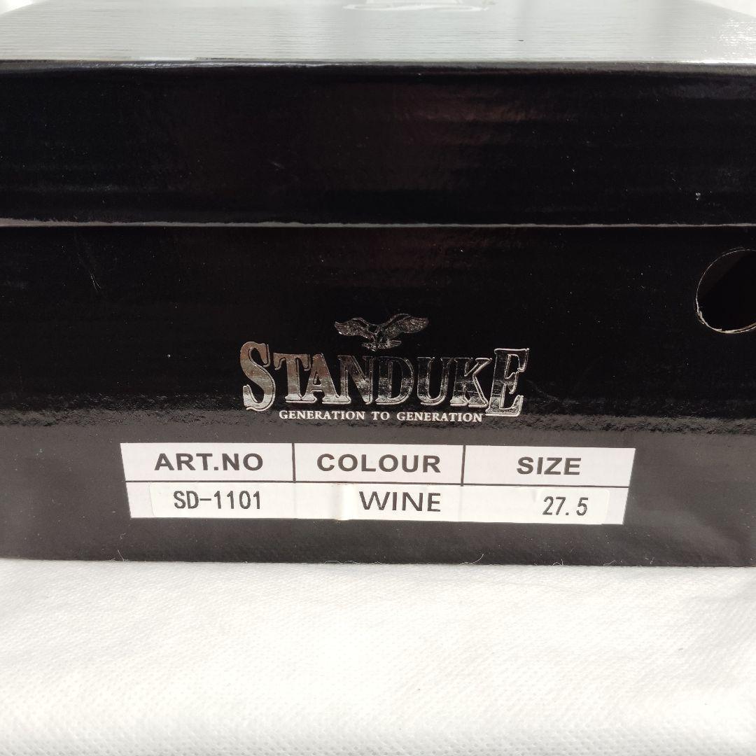 新品✨️STANDUKE 革靴 レースアップ ビジネスシューズ ワイン 27.5