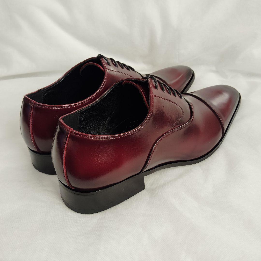 新品✨️STANDUKE 革靴 レースアップ ビジネスシューズ ワイン 27.5