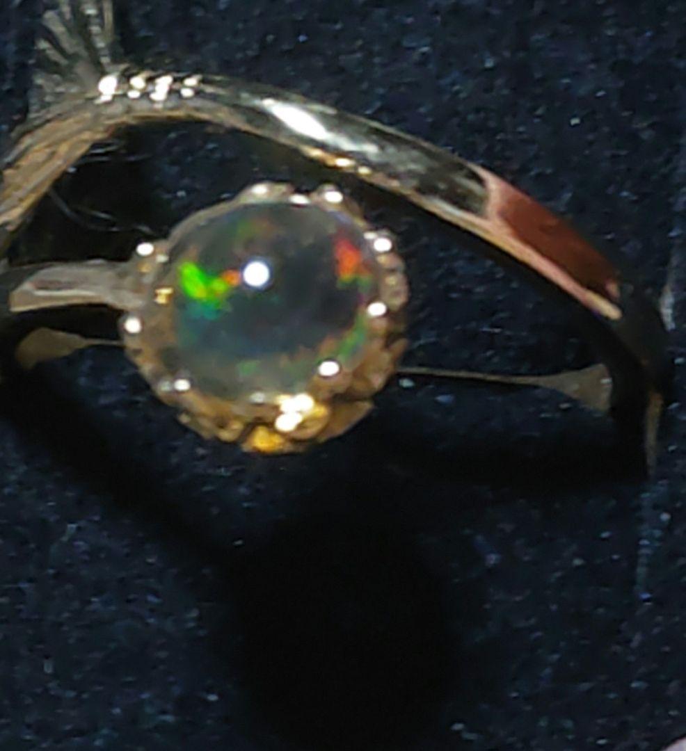 夏向け！メキシコオパール24kgpマーメイドテールリング