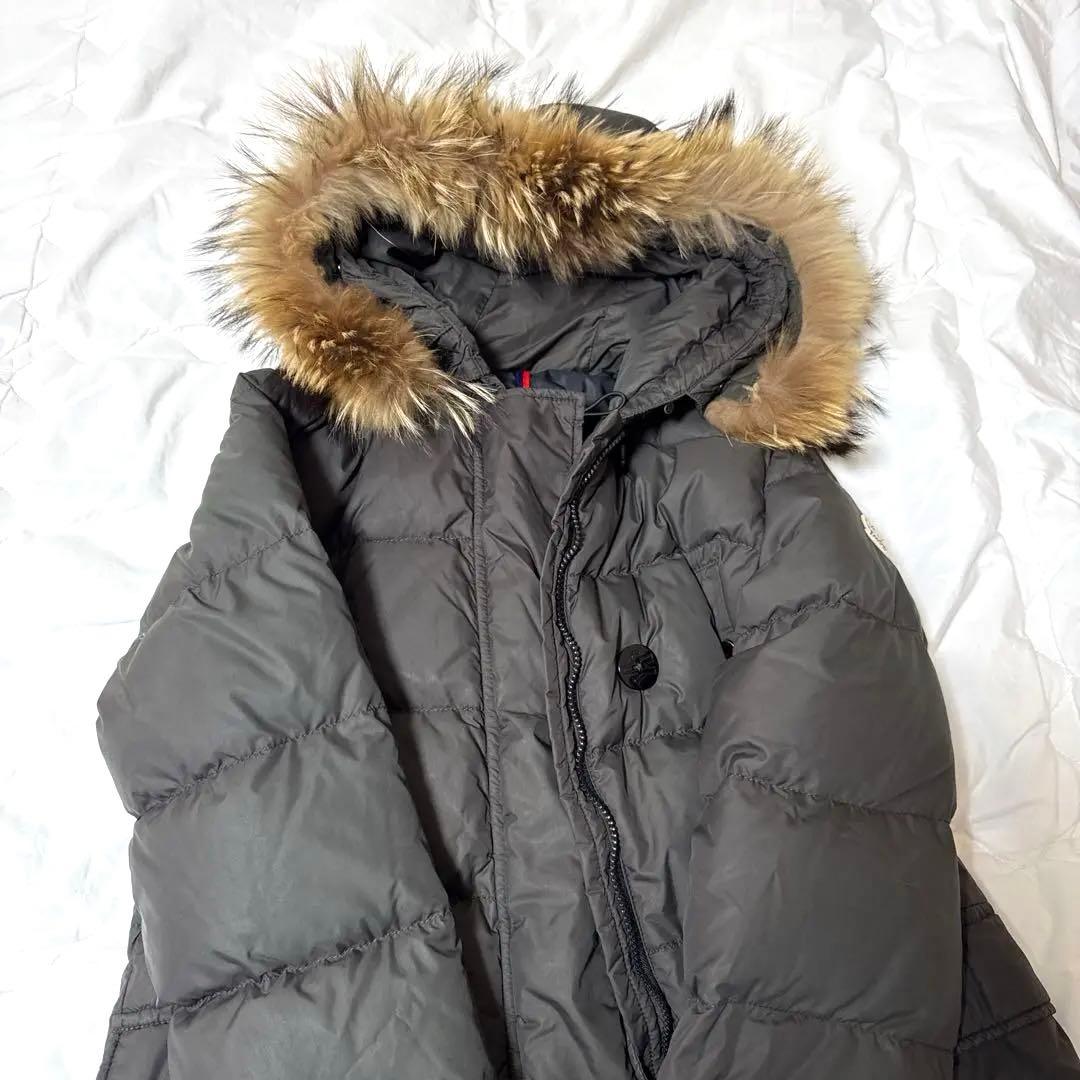 MONCLER モンクレール ロングコート ダウンジャケット カーキ サイズ0