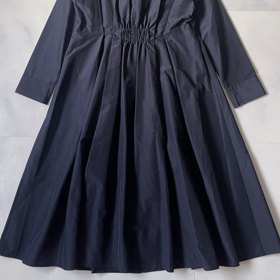 新品同様 AMACA トリアセタイプライター　シャツワンピース ロング丈 現行品