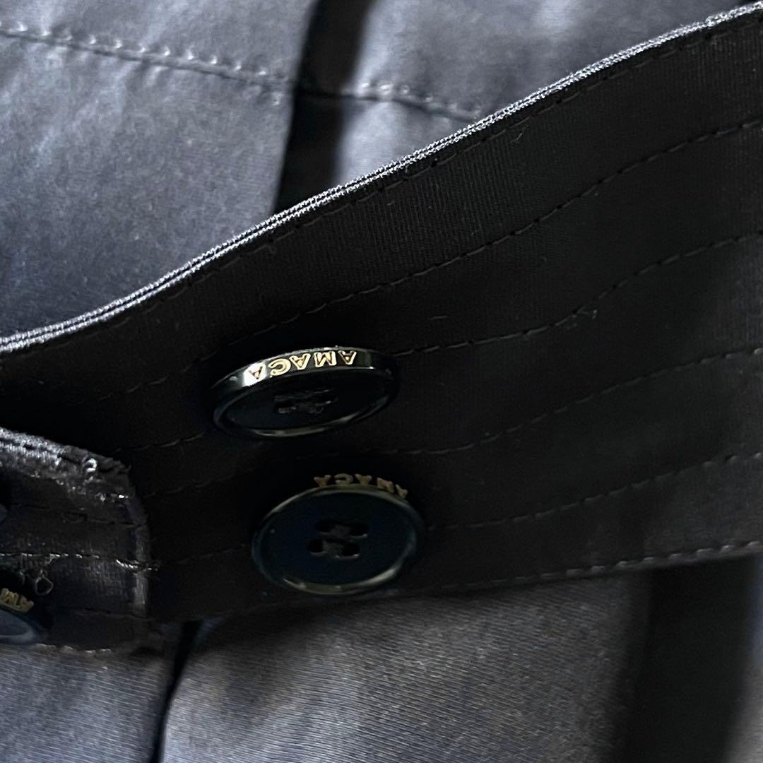 新品同様 AMACA トリアセタイプライター　シャツワンピース ロング丈 現行品