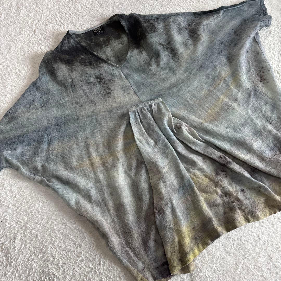 NEERU KUMAR インド製　ドルマンニットチュニック　製品染め