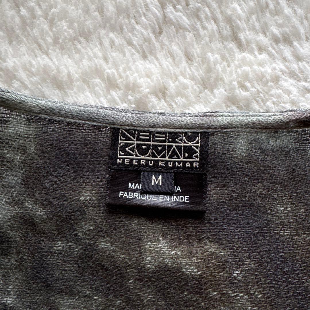 NEERU KUMAR インド製　ドルマンニットチュニック　製品染め