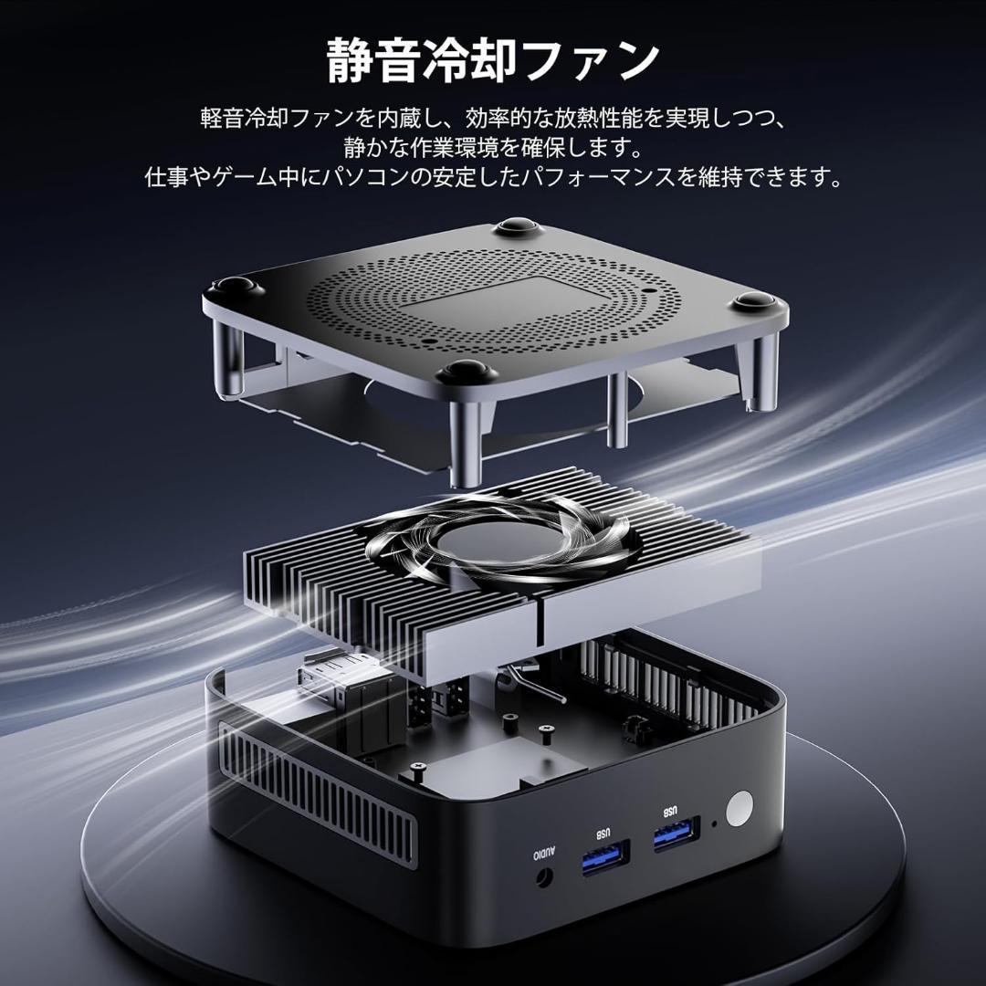 ミニpc 第12世代インテルTwin Lake-N150 512GB SSD