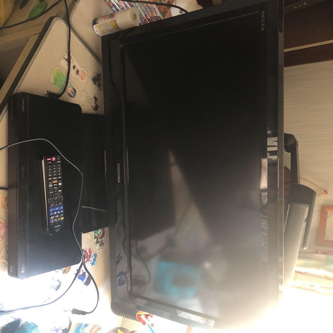 32型テレビ REGZA レコーダー HDMIコード テレビ線セット