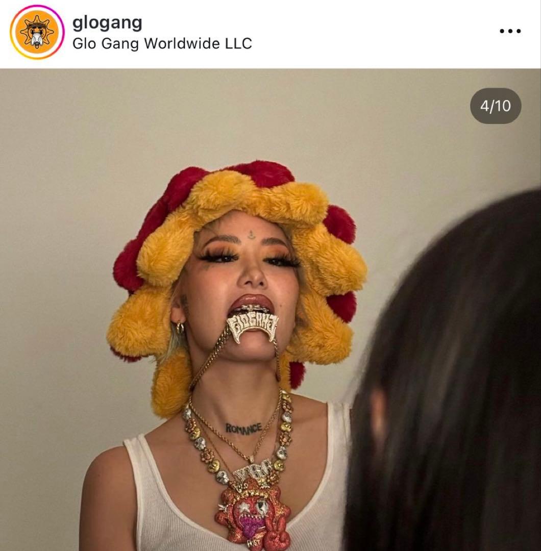 glogang Furry Glo Sun Bucket Hat グレー