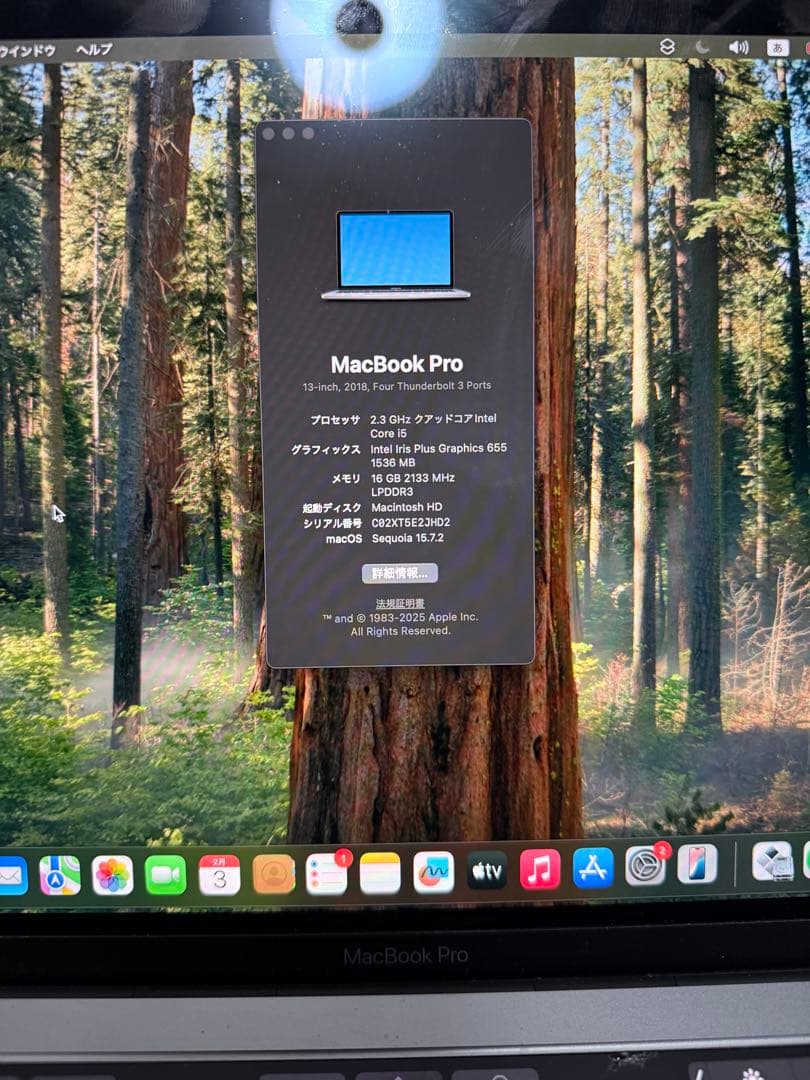 MacBook Pro 2018日本語配列 Windows 11