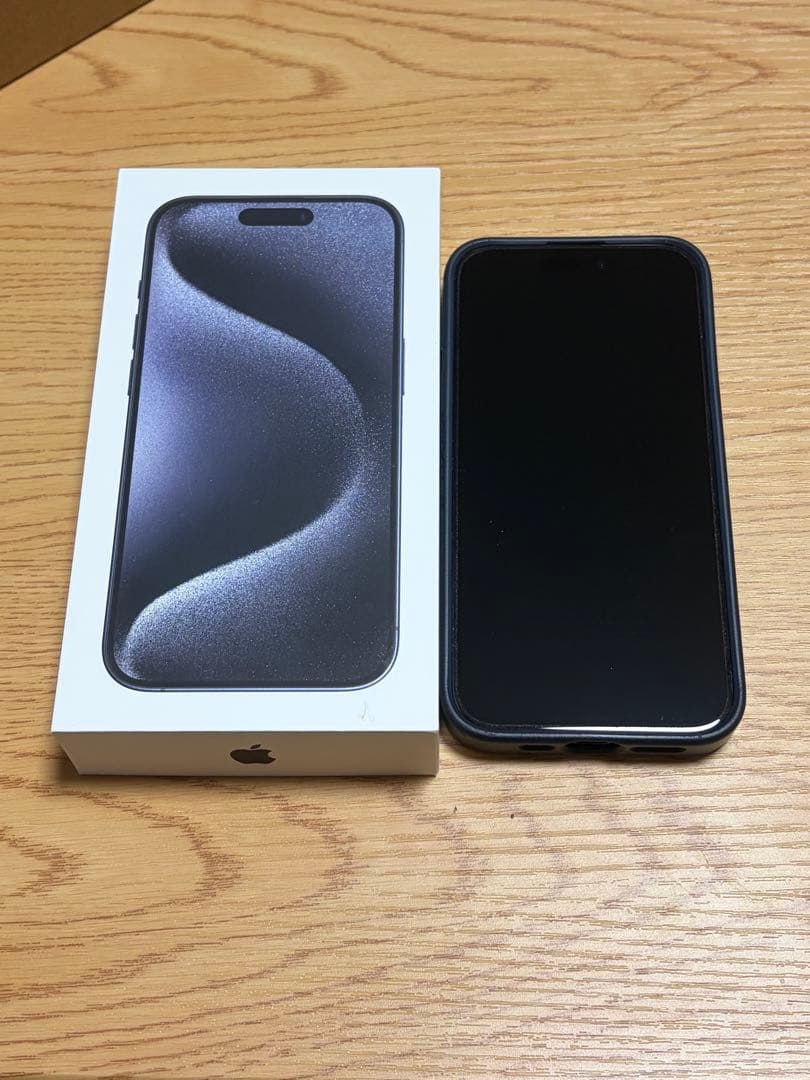 【美品】iPhone 15 Pro 256GB ブルーチタニウム　SIMフリー