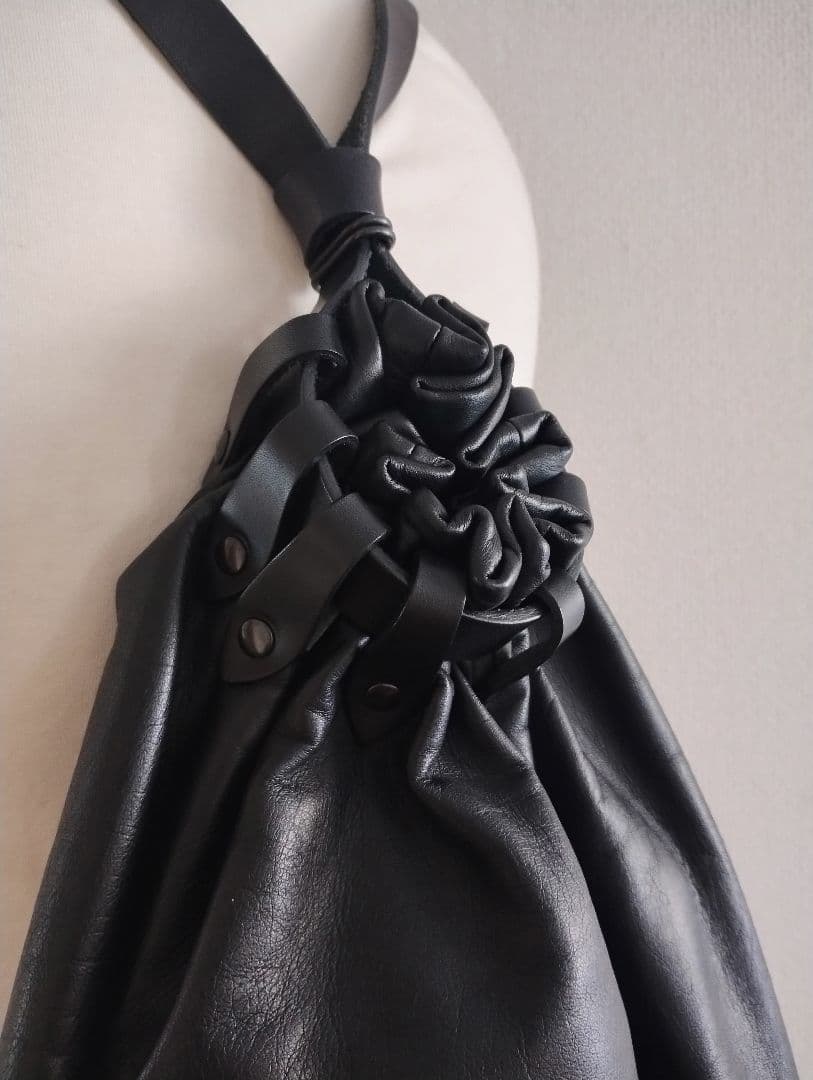 【美品】yohji yamamoto pour homme ブラックバックパック