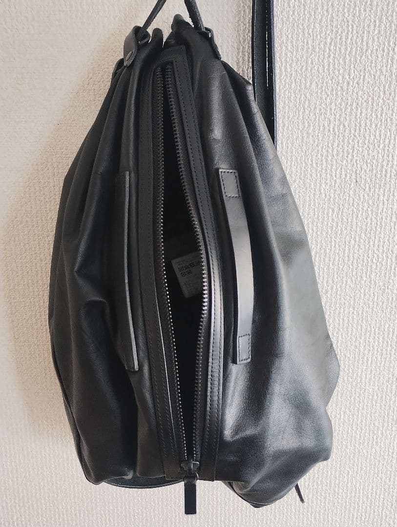 【美品】yohji yamamoto pour homme ブラックバックパック