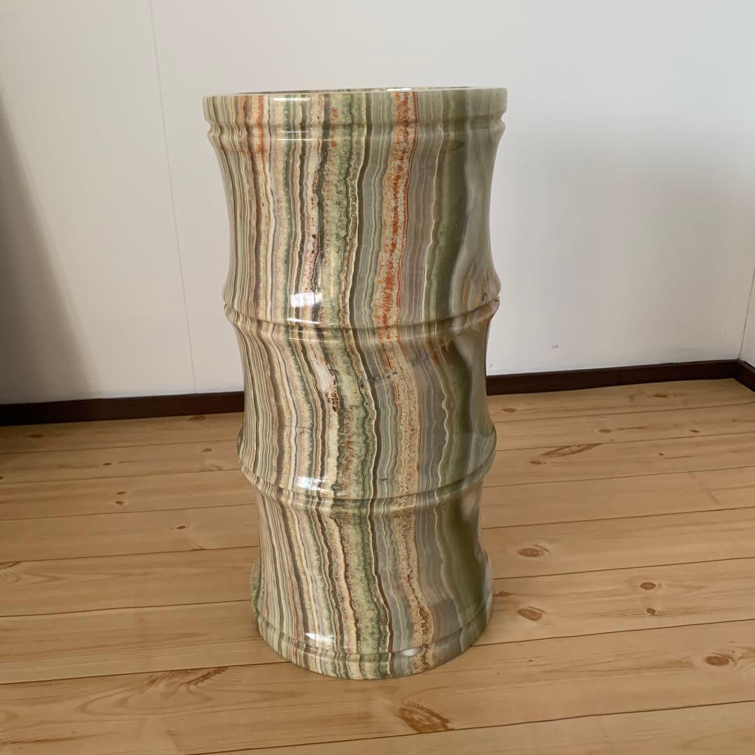 大理石　傘立て　オニキス　瑪瑙