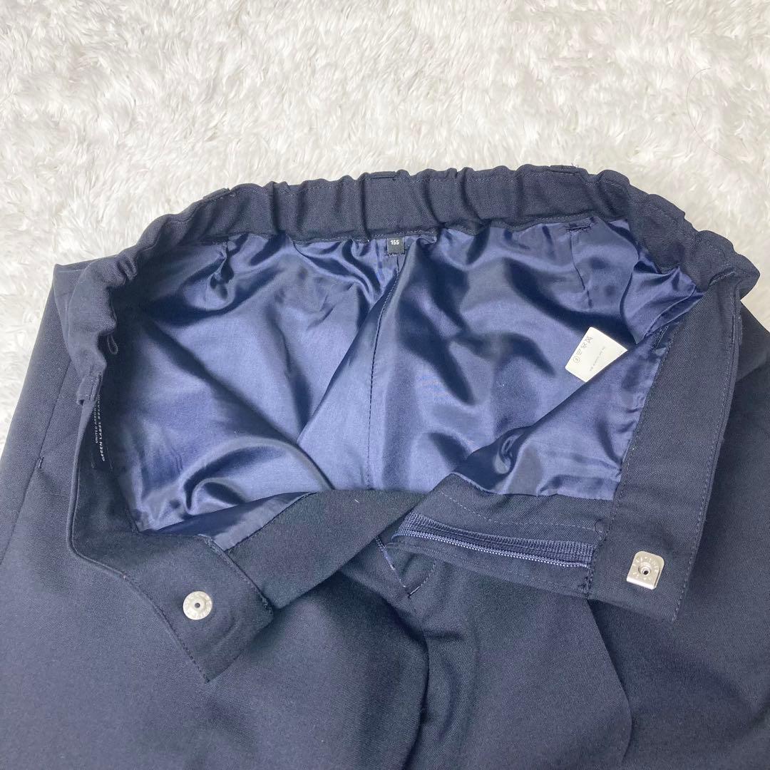 美品✨グリーンレーベルリラクシング　セットアップスーツ　3点セット　紺ブレ