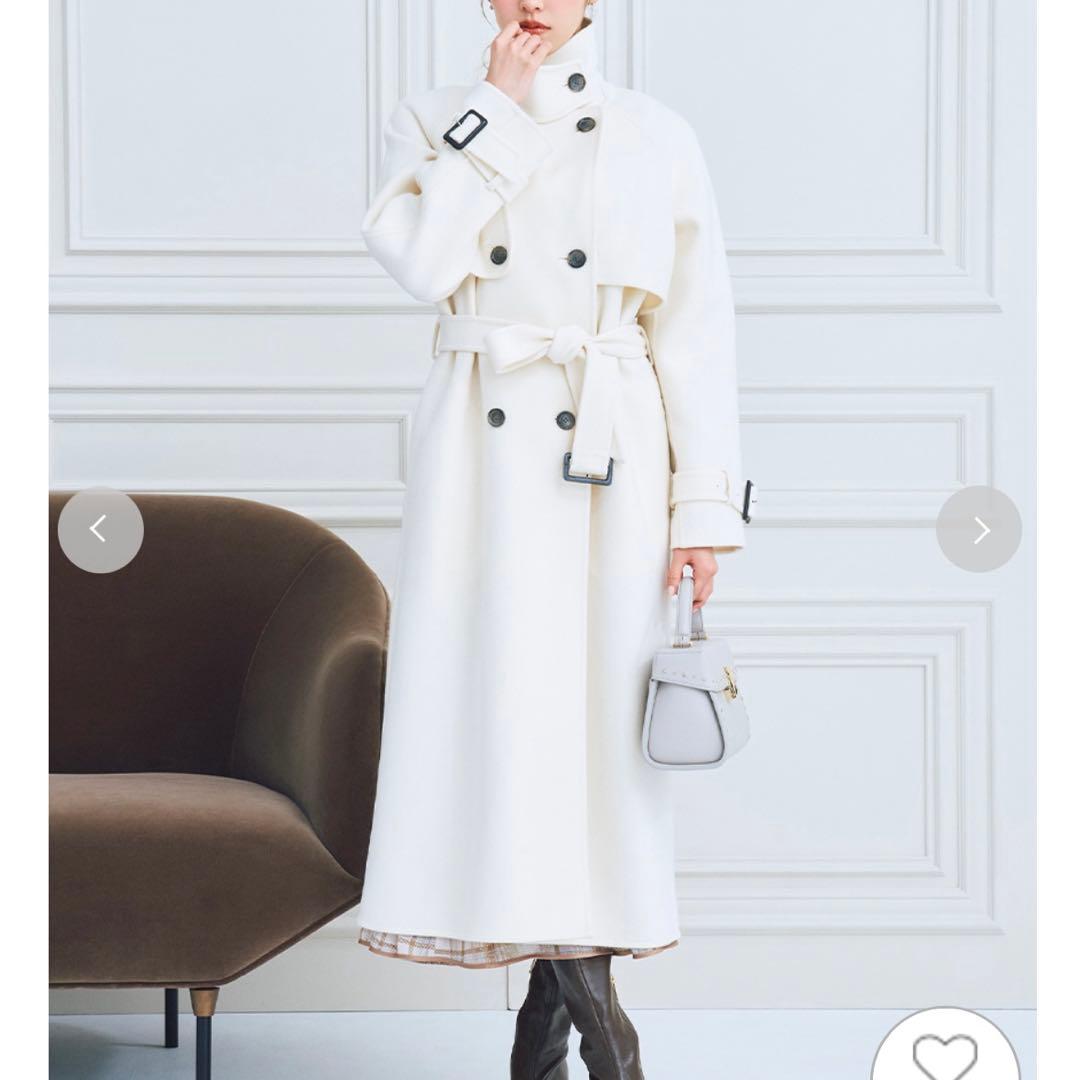 ♡ ^ᴗ.ᴗ^︎♡meちゃん♡ウール混ロングトレンチコート