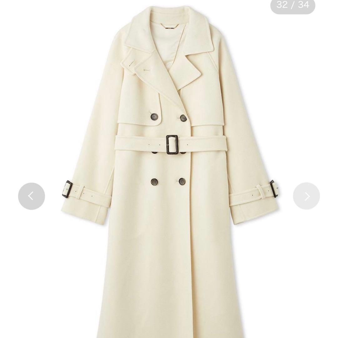 ♡ ^ᴗ.ᴗ^︎♡meちゃん♡ウール混ロングトレンチコート