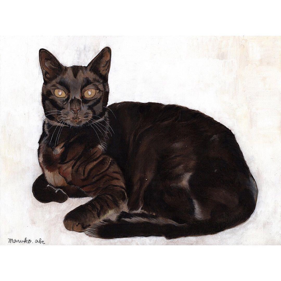 「ムサシ」猫イラスト（原画）