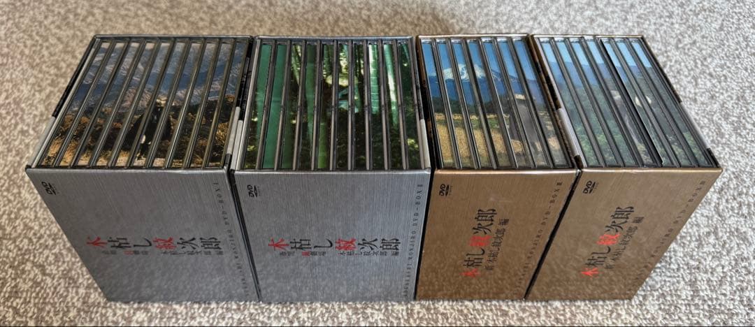 【フルセット】木枯し紋次郎DVD-BOX1～4(計34枚)市川崑劇場 中村敦夫他