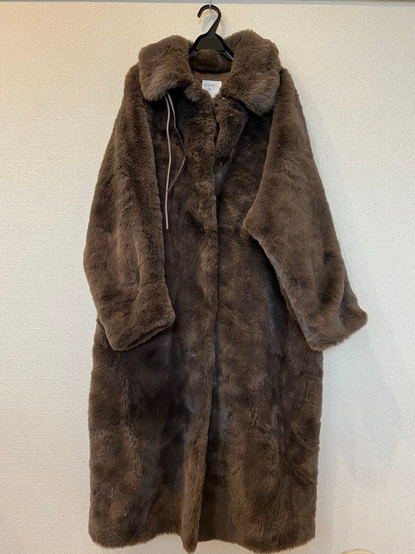 think fur　Rex Like Fur Cocoon Coat