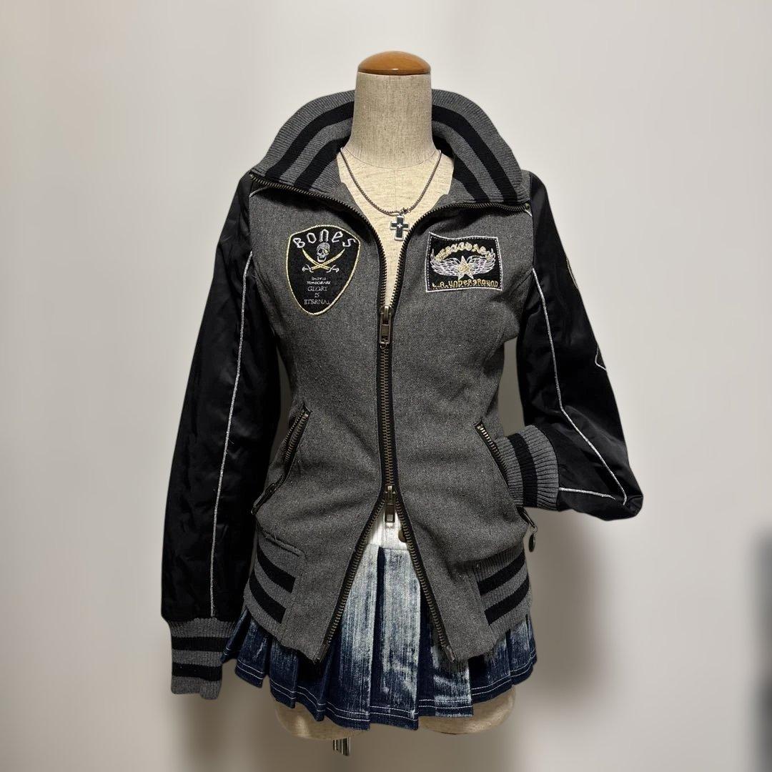 当時物　d.i.a. スカジャン　刺繍　ドクロ　スカル　ジャケット　平成ギャル