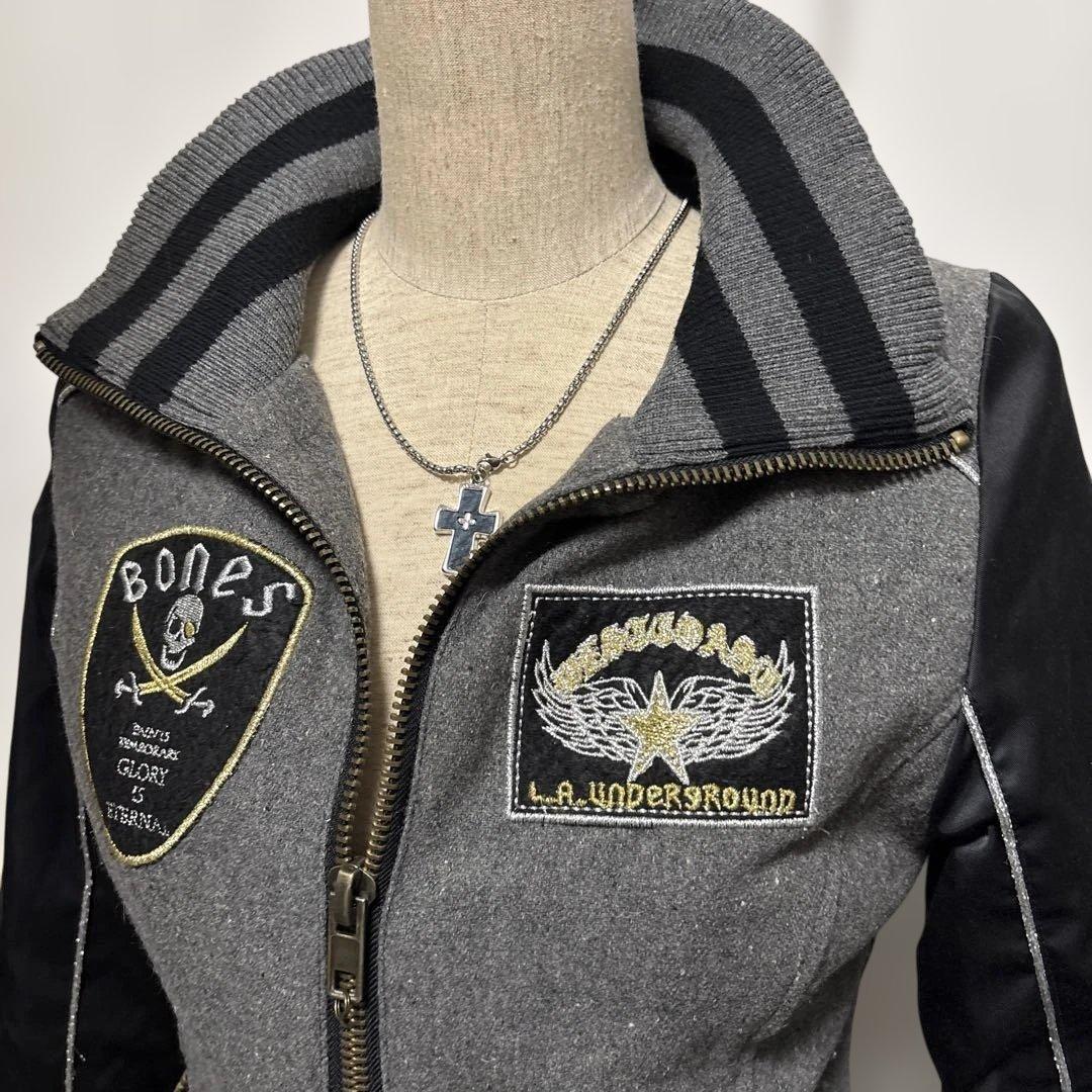 当時物　d.i.a. スカジャン　刺繍　ドクロ　スカル　ジャケット　平成ギャル