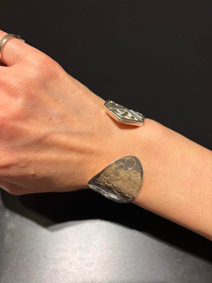 専用❗️シルバースプーン　ティファニー　ハート模様 オープンバングル