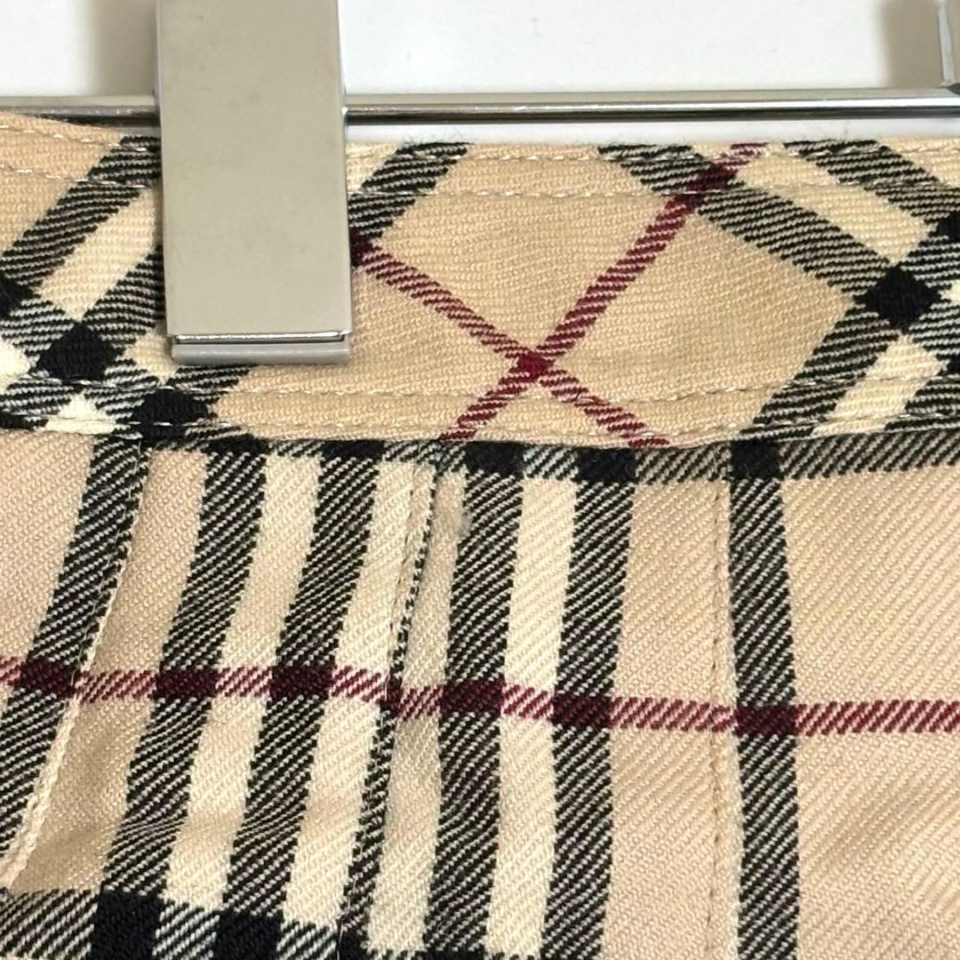 【BURBERRY LONDON】ノバチェック プリーツ 巻きスカートバーバリー