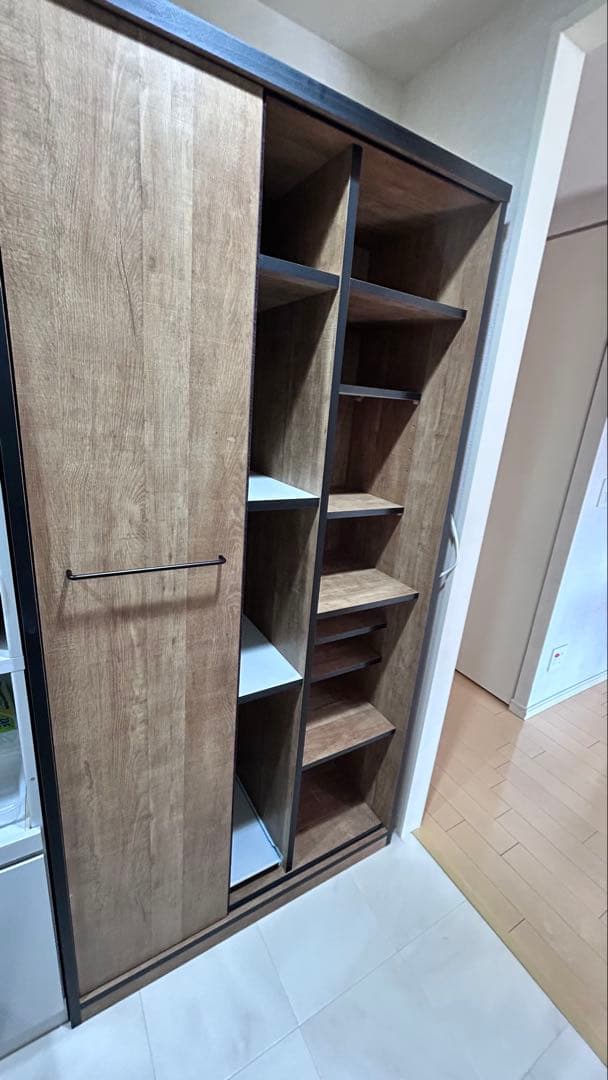 ※専用※【大川家具】引き戸付食器棚