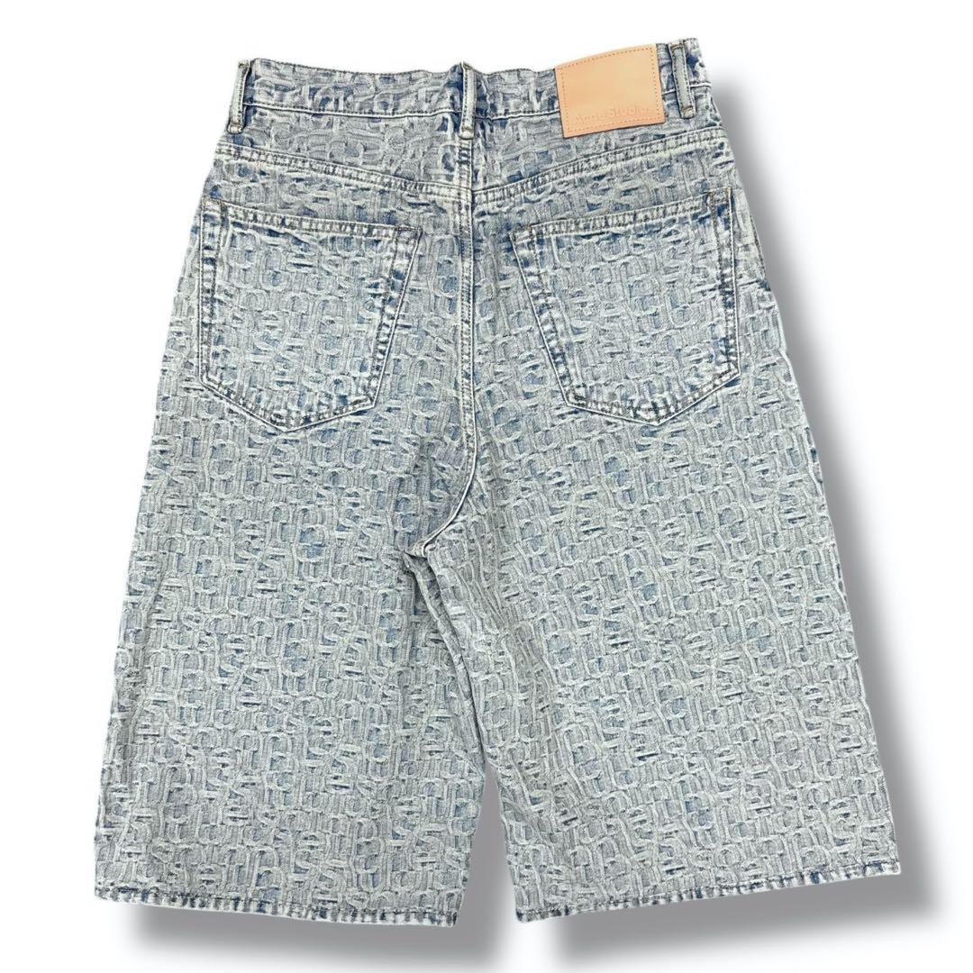 acne studios 24 AW モノグラフデニムショートパンツ