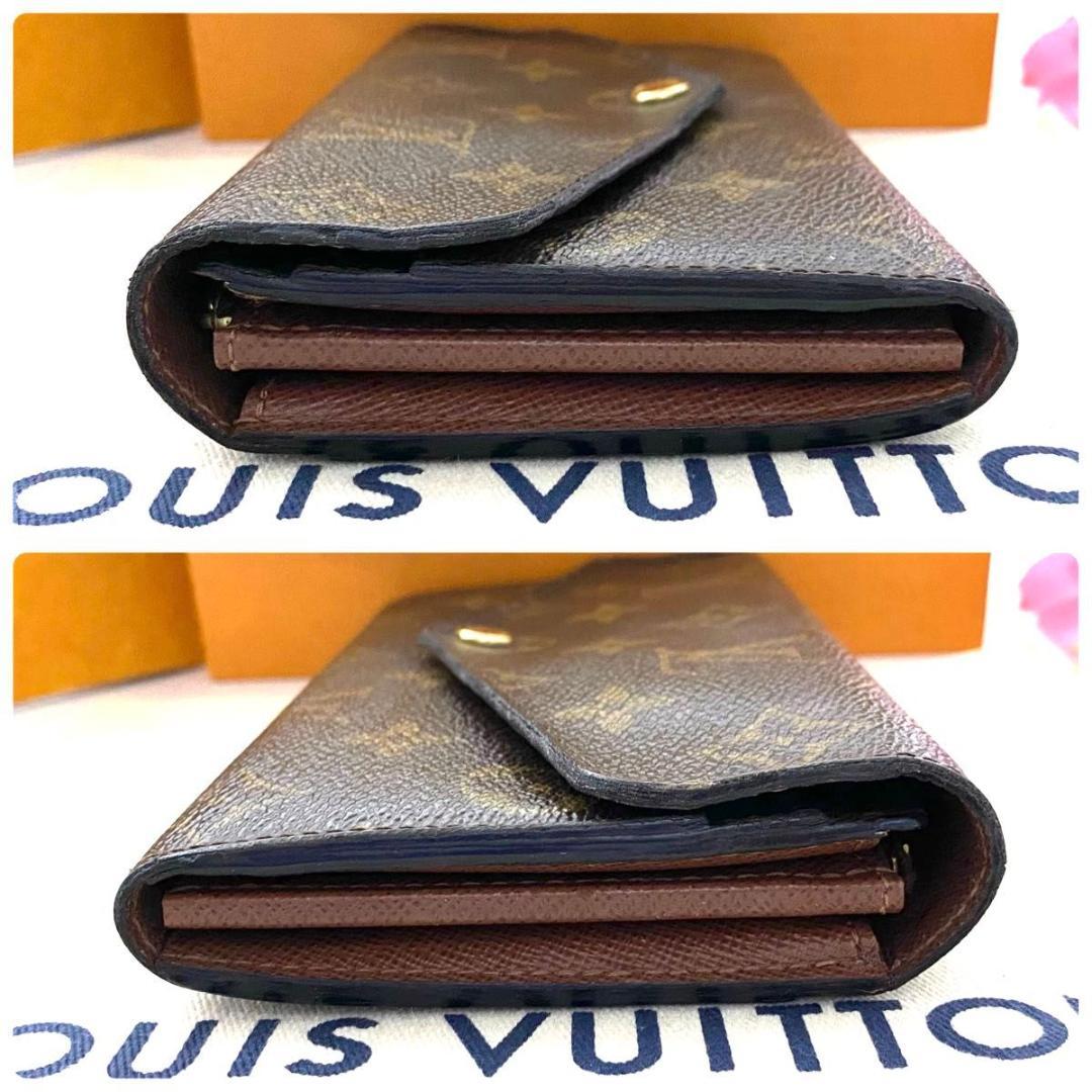 ルイ ヴィトン◎ポルトフォイユ サラ モノグラム 長財布 フラップ 新型 茶色