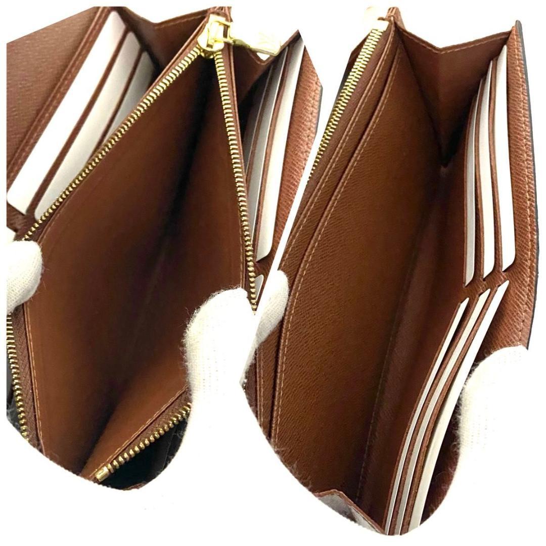 ルイ ヴィトン◎ポルトフォイユ サラ モノグラム 長財布 フラップ 新型 茶色
