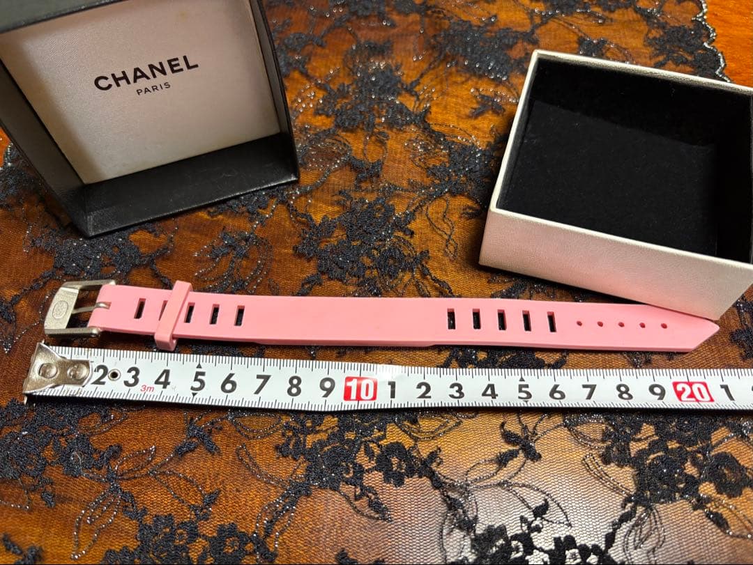 CHANEL ピンク ラバーベルト 約20cm