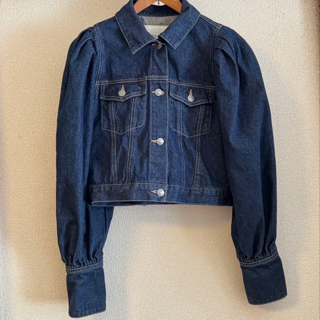PERNA ペルナ ボリュームスリーブ デニムジャケット Gジャン