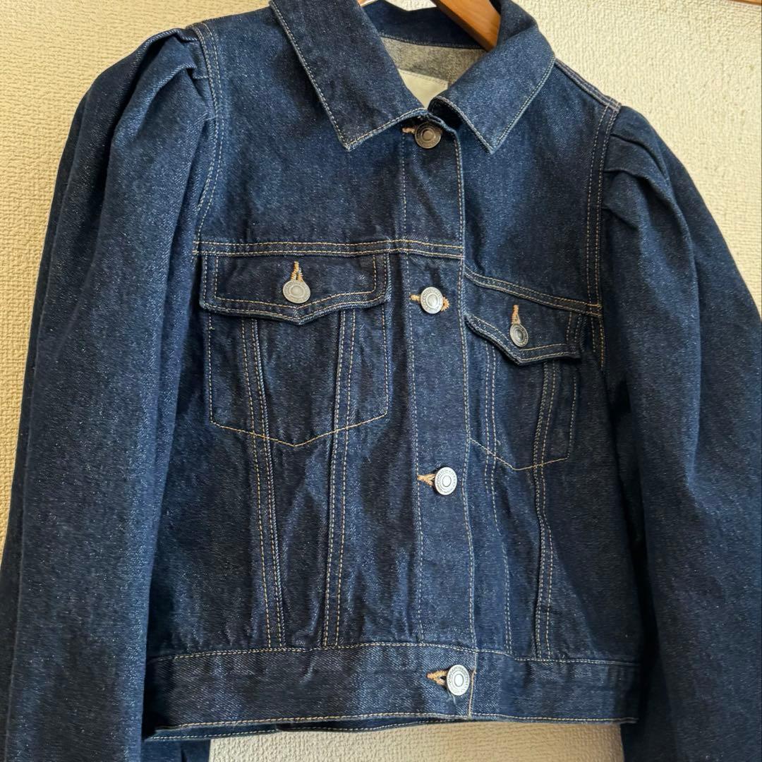 PERNA ペルナ ボリュームスリーブ デニムジャケット Gジャン