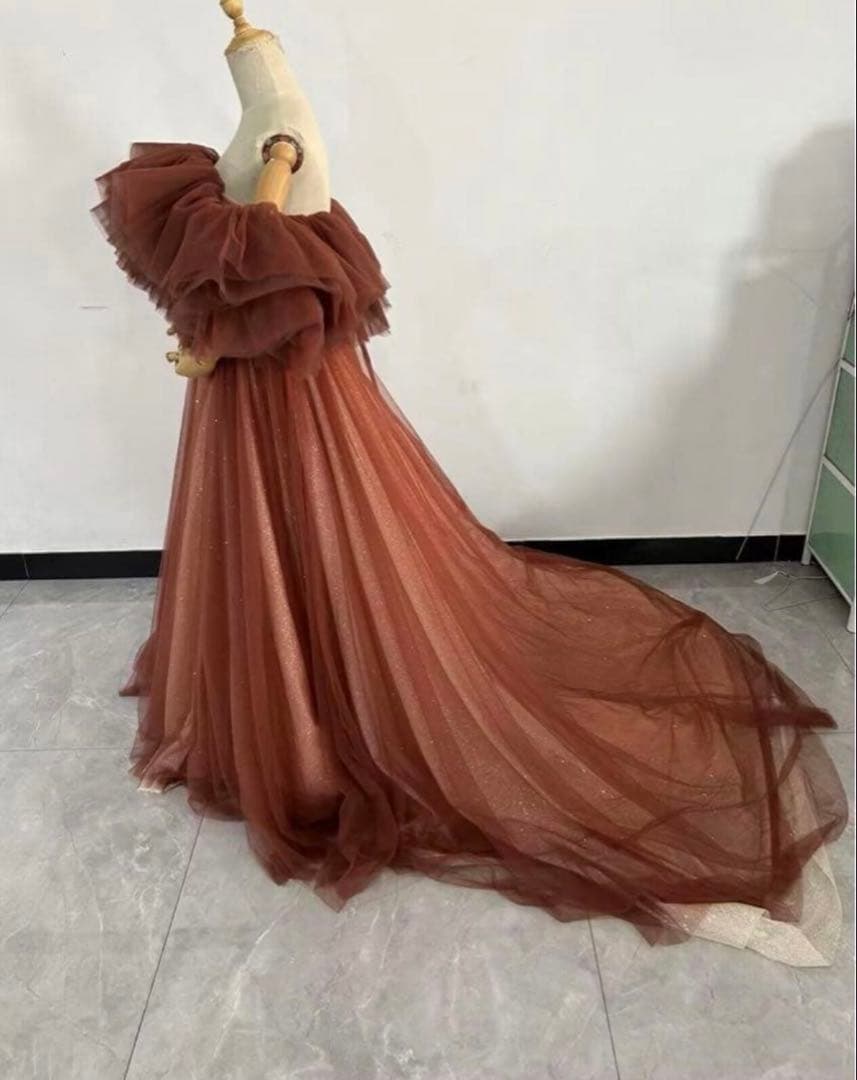 【お値下げ】ハツコエンドウ ルナ風(cocoa)カラードレス、ウェディングベール