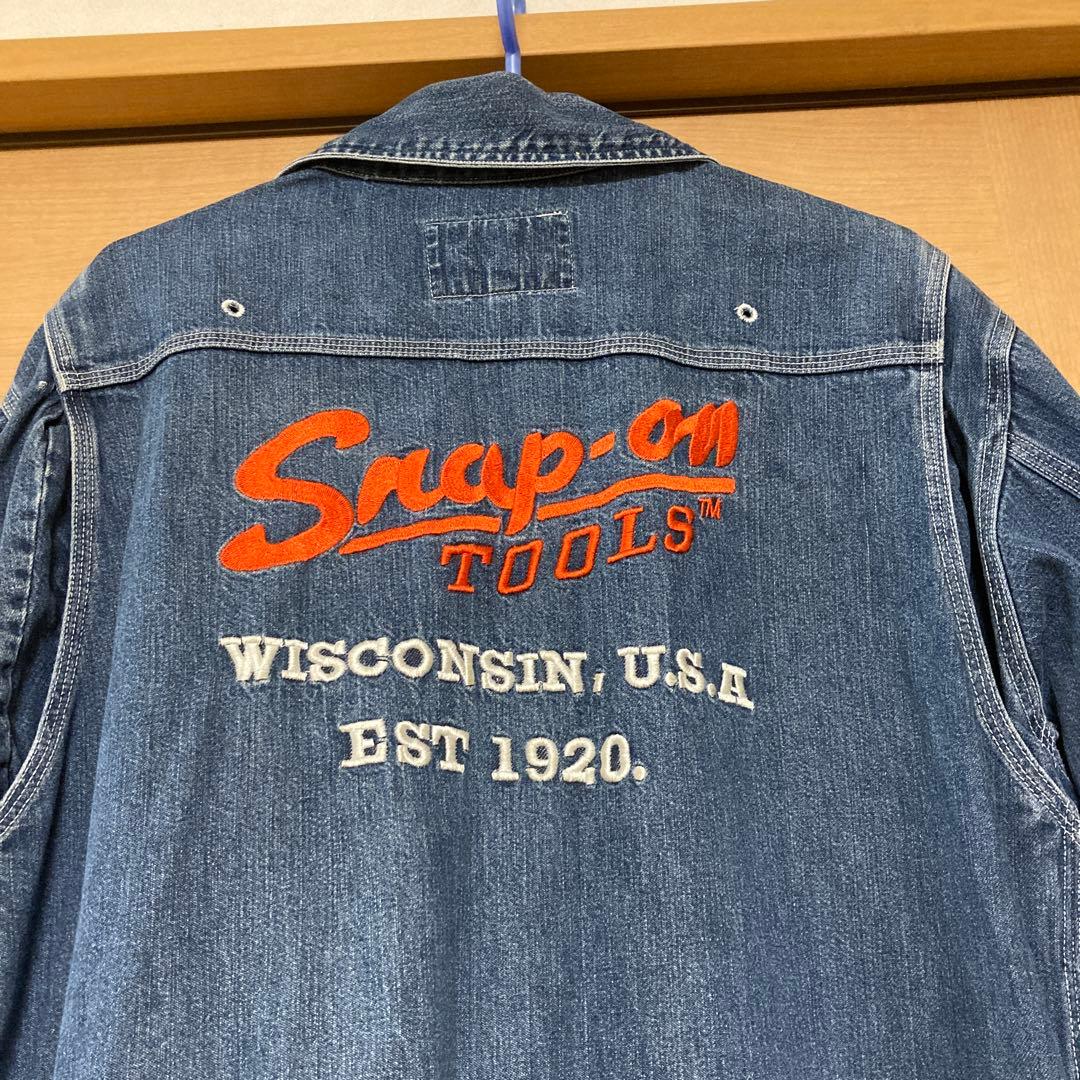 Snap-on デニムオーバーオール