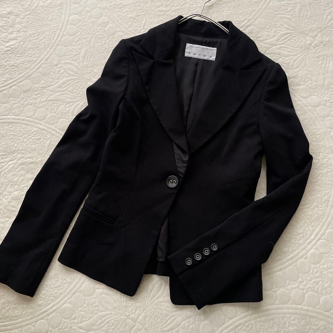 高級　キング　PRIDE プライド　テーラードジャケット　ブラック