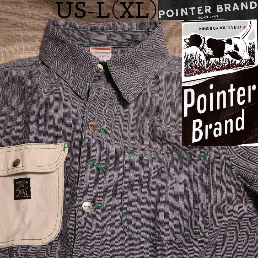 ポインターブラックラベル ヘリンボーン カバーオール US-L日本XLサイズ