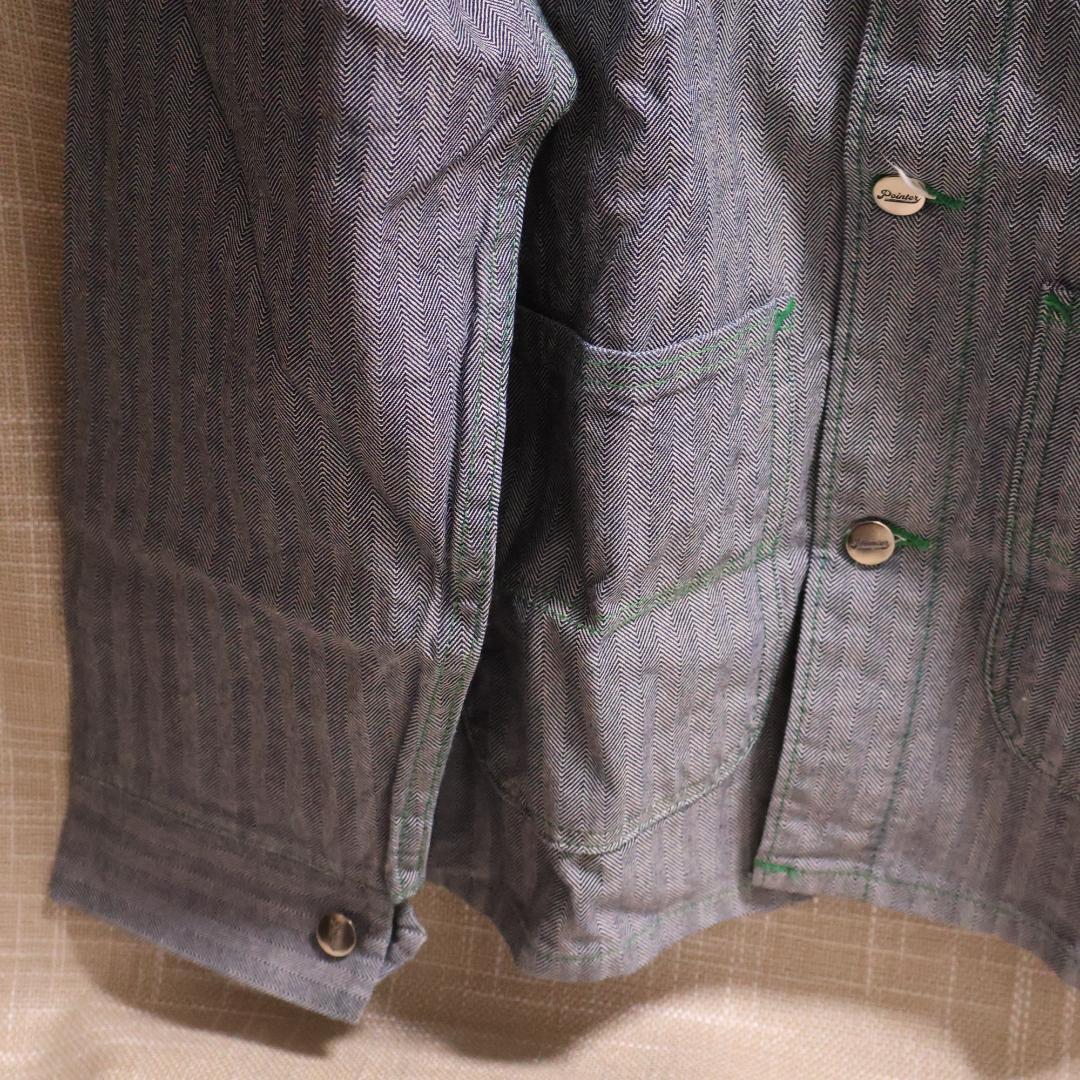 ポインターブラックラベル ヘリンボーン カバーオール US-L日本XLサイズ