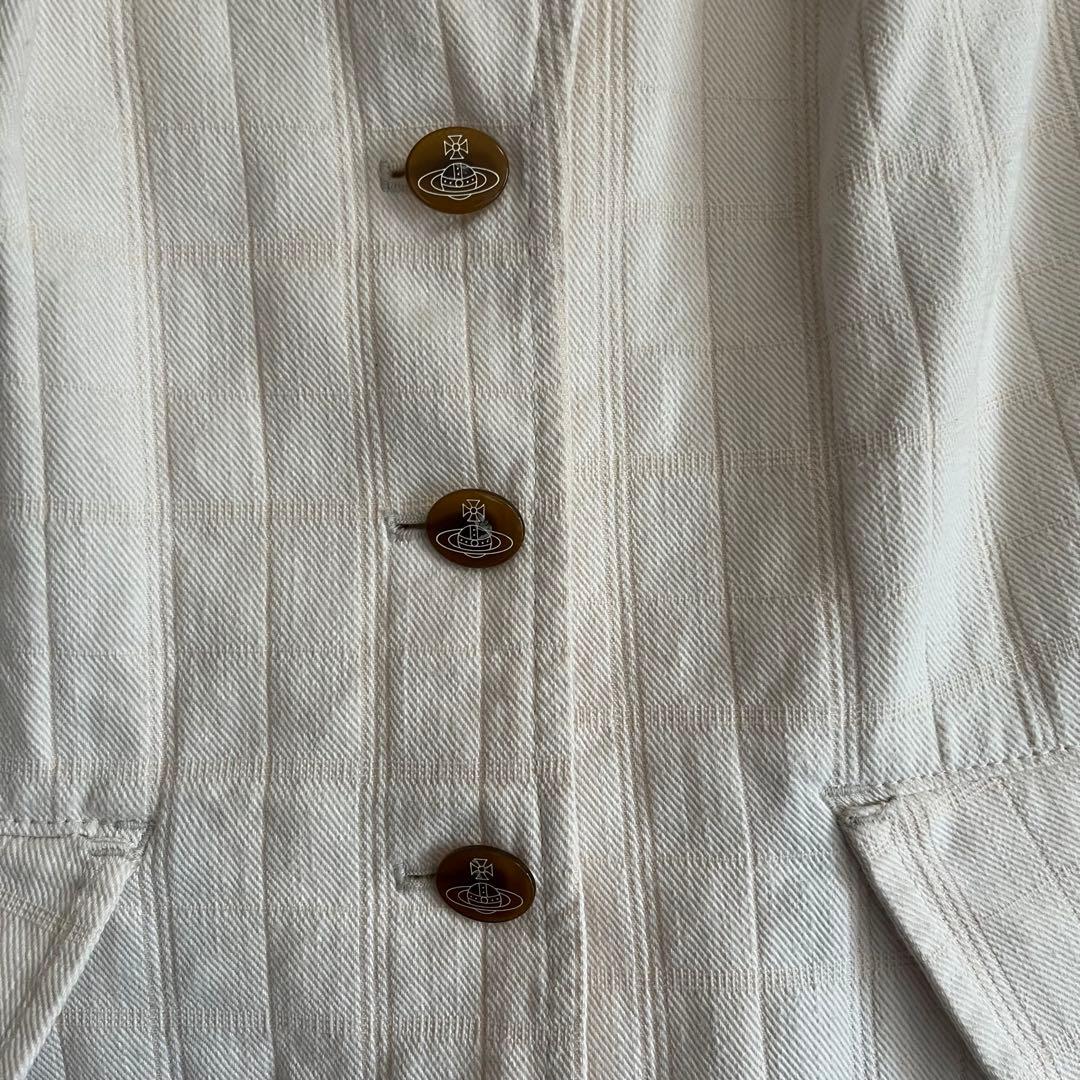 【美品】ヴィヴィアンウエストウッド　ジャケット　オーブボタン　チェック