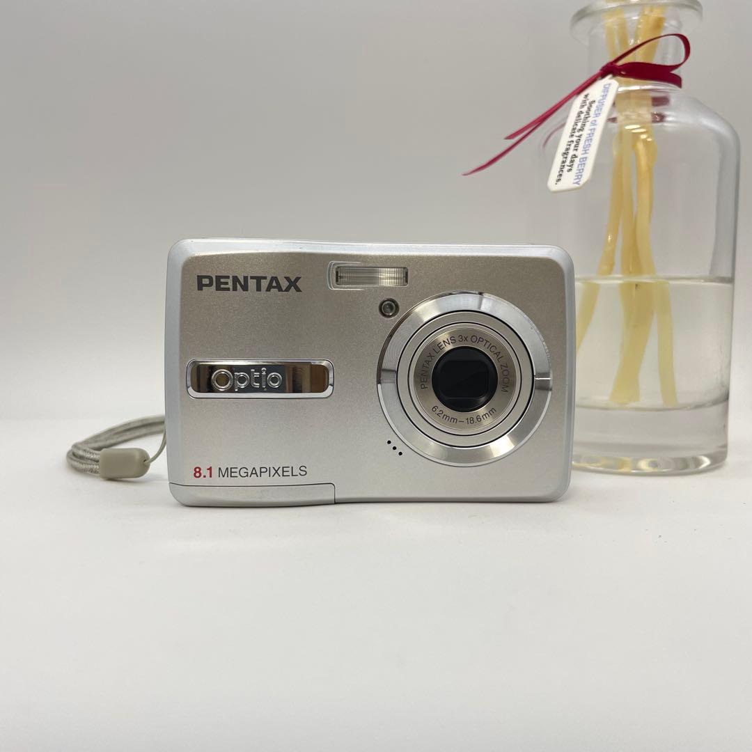 美品✨PENTAX Optio E40✨動作確認済 スマホ転送OK 単三電池♪