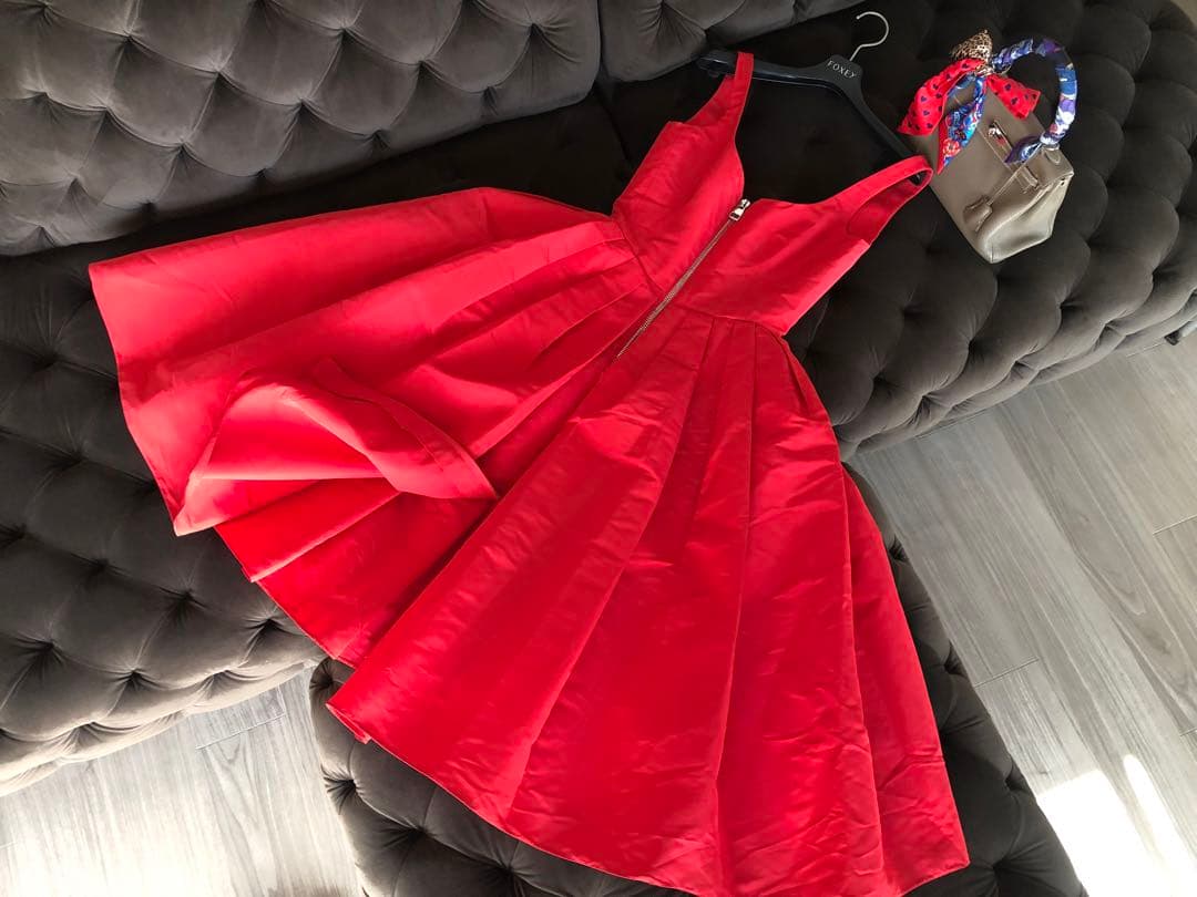 Alexander McQueen ジップパラシュートミディワンピ★マックイーン